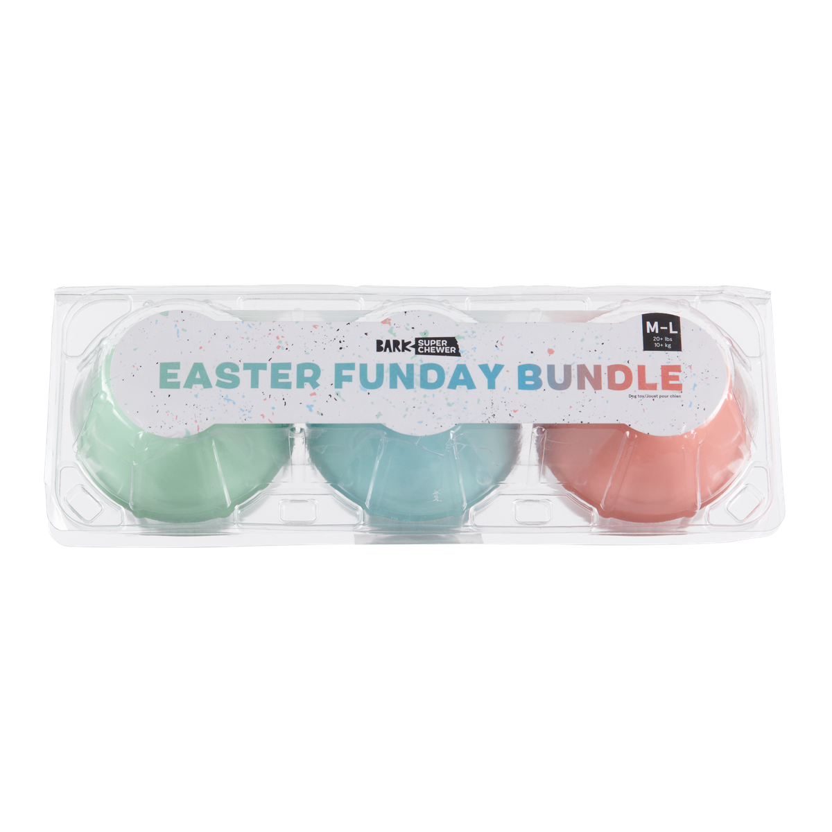 Easter Funday Bundle Super Chewer Durable Multi-Part Dog Toy